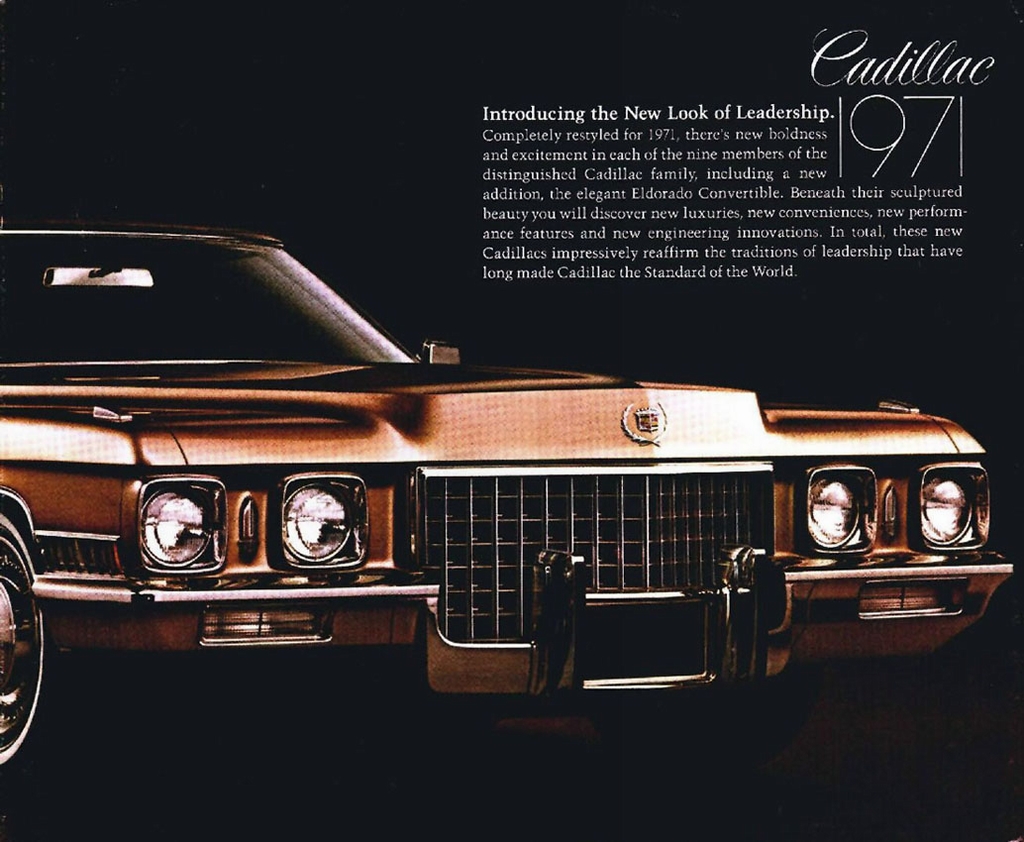 1971 Cadillac Look Of Leadership Mailer Page 5